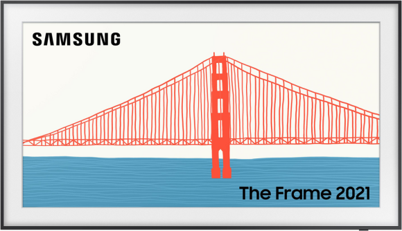 Телевизор Samsung 43" серия The Frame QLED TV 2021 LS03A черный