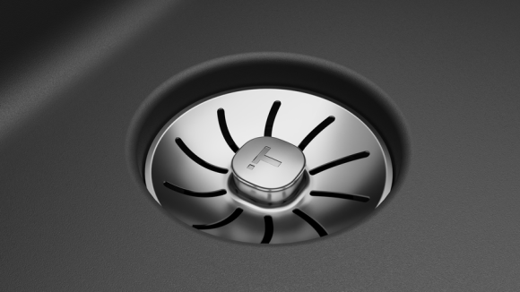 Мойка подстольного / врезного монтажа из Тегранита Плюс с 1 чашей RADEA R10 40.40 M-TG  CARBON